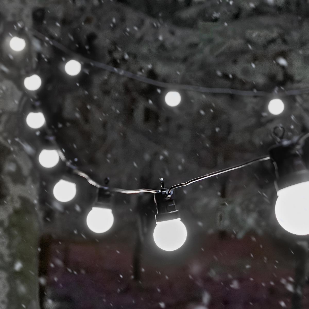 ConnectGo® Festoon Lights, Connectable, Frosted LED Bulbs