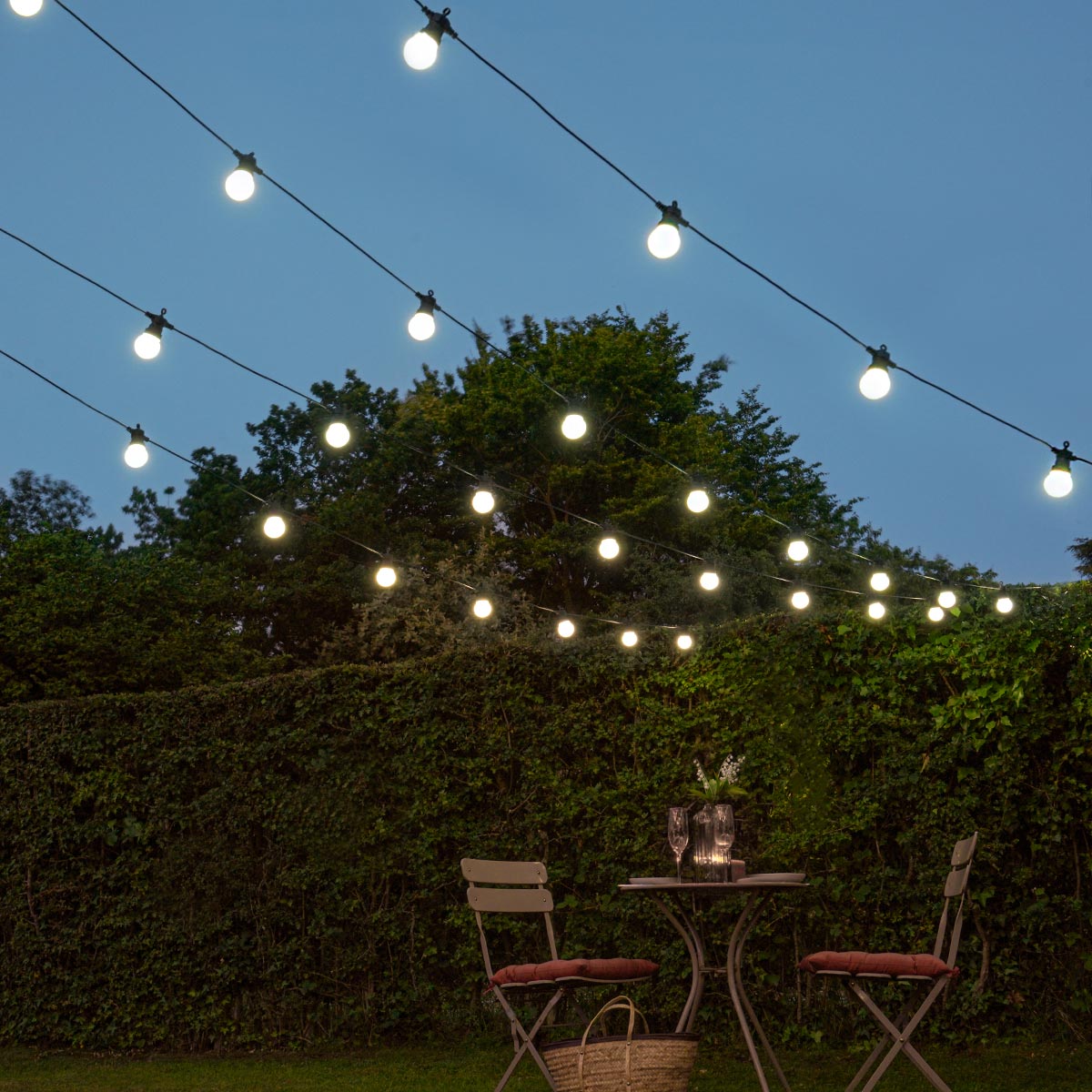 ConnectGo® Festoon Lights, Connectable, Frosted LED Bulbs