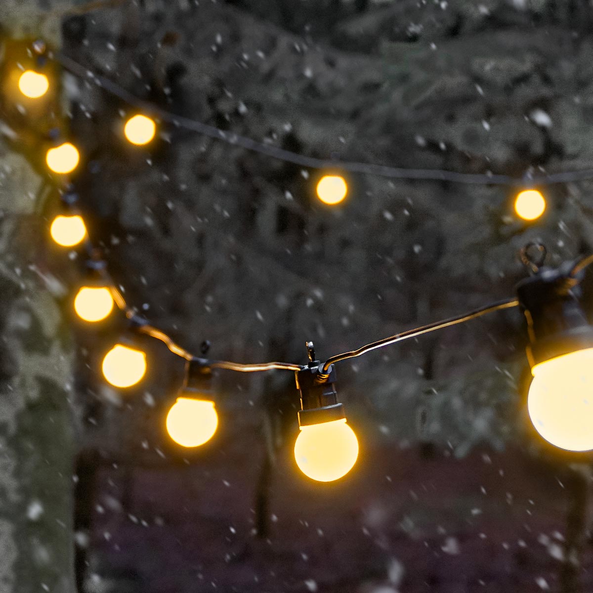 ConnectGo® Festoon Lights, Connectable, Frosted LED Bulbs