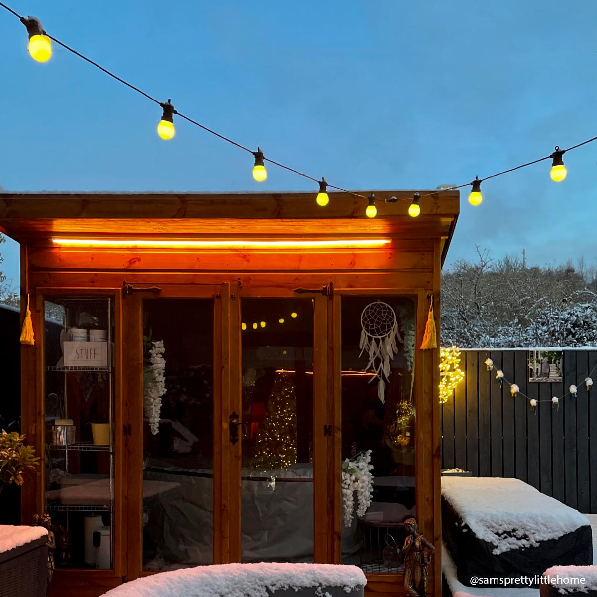 ConnectGo® Festoon Lights, Connectable, Frosted LED Bulbs