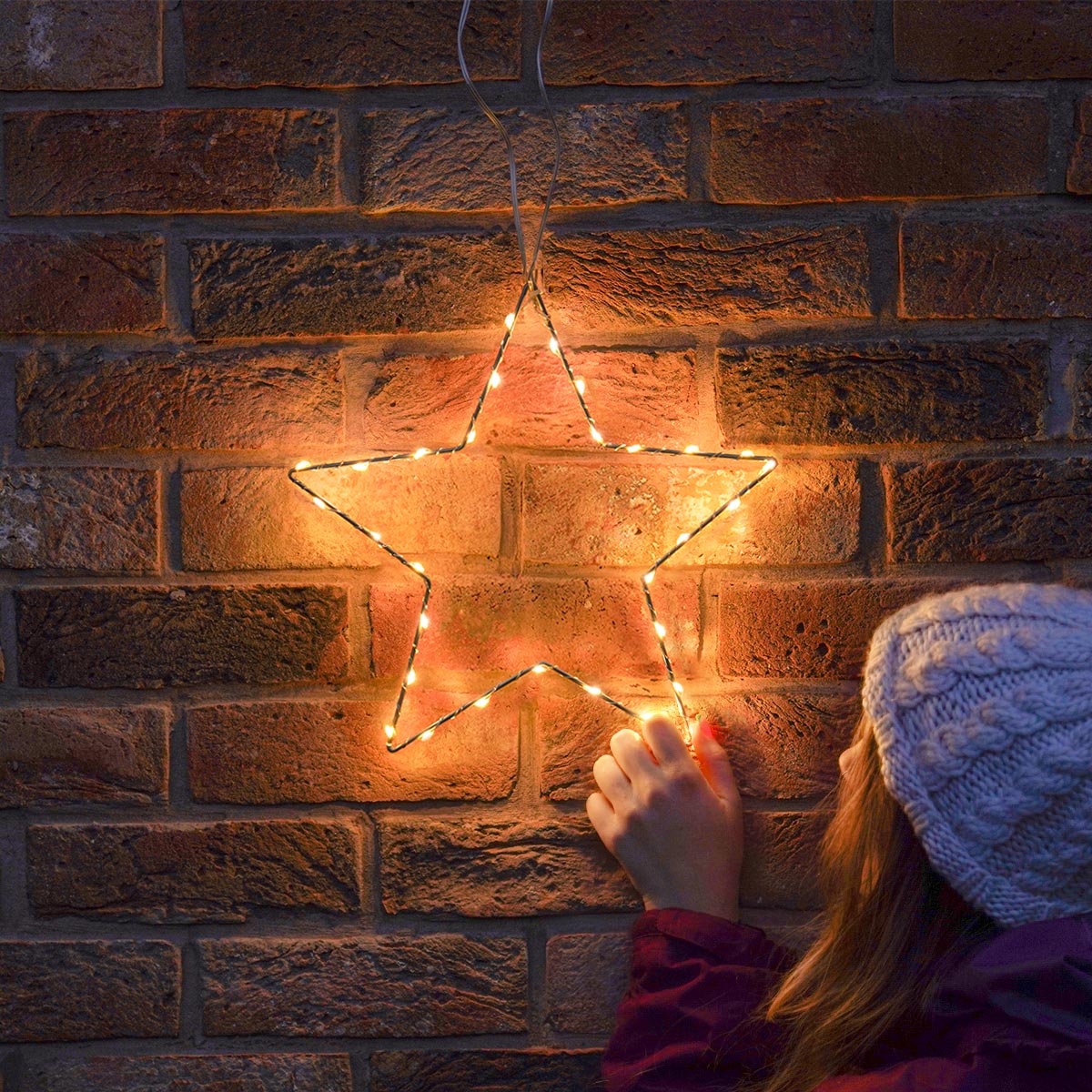 ConnectGo® Connectable 30cm Outdoor Star Light Christmas Silhouette