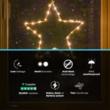ConnectGo® Connectable 30cm Outdoor Star Light Christmas Silhouette