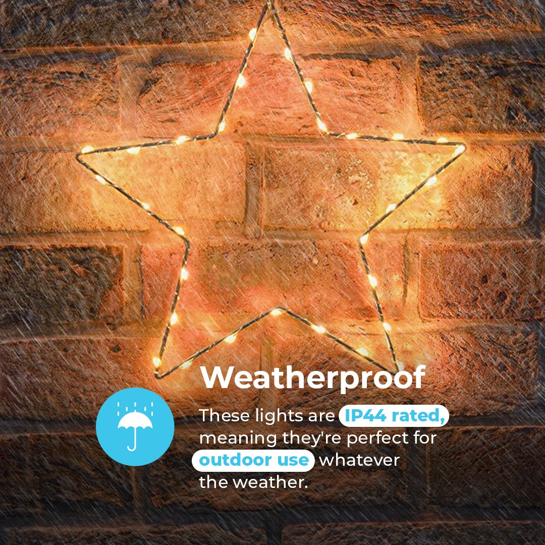 ConnectGo® Connectable 30cm Outdoor Star Light Christmas Silhouette