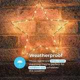 ConnectGo® Connectable 30cm Outdoor Star Light Christmas Silhouette