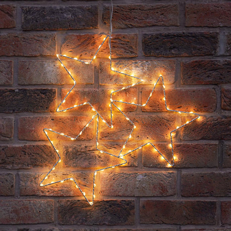 ConnectGo® 43cm Connectable Warm White LED Outdoor Wire Star Light
