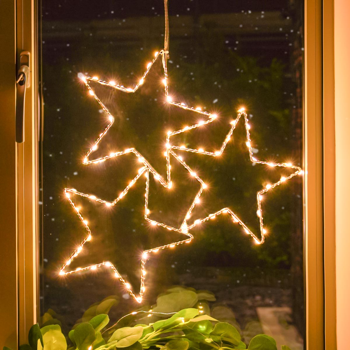 ConnectGo® 43cm Connectable Warm White LED Outdoor Wire Star Light