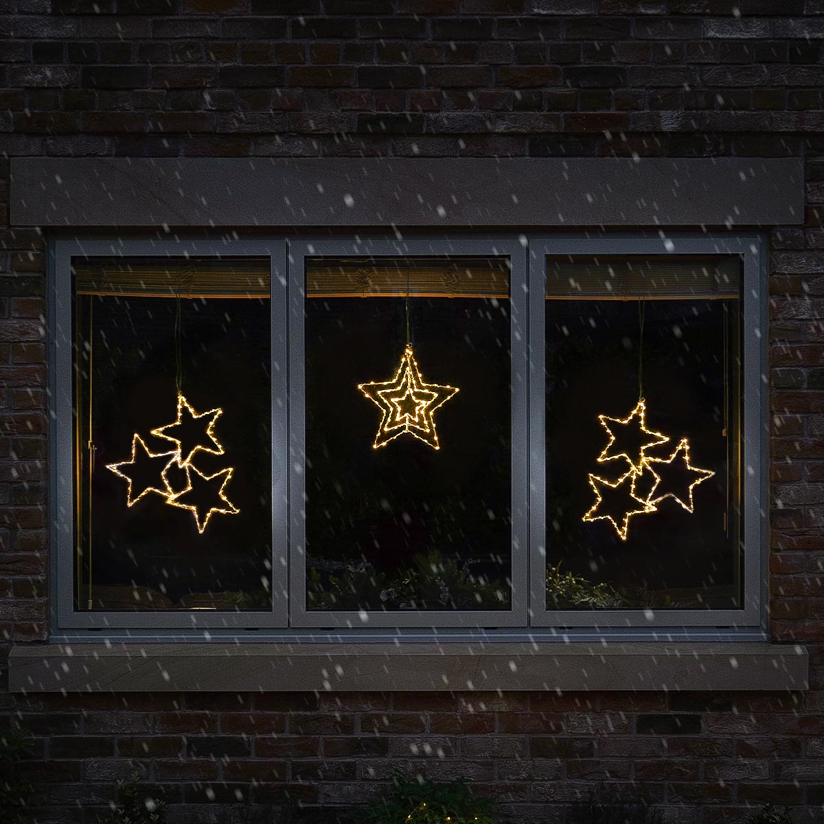 ConnectGo® 43cm Connectable Warm White LED Outdoor Wire Star Light