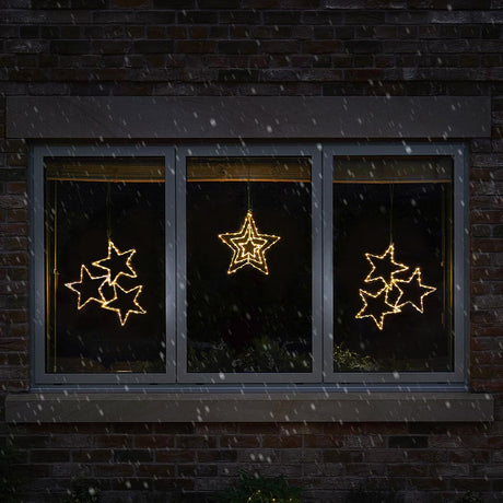 ConnectGo® 43cm Connectable Warm White LED Outdoor Wire Star Light