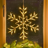 ConnectGo® Outdoor Wire Snowflake Christmas Silhouette, Connectable