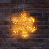 ConnectGo® Outdoor Wire Snowflake Christmas Silhouette, Connectable