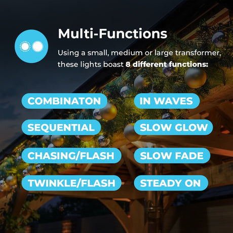 Outdoor ConnectGo® Christmas Garland with Baubles