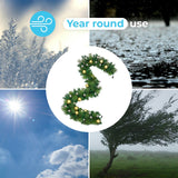 Outdoor ConnectGo® Christmas Garland with Baubles