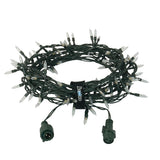 ConnectGo® Outdoor LED Vintage String Lights, Connectable, Dark Green Cable