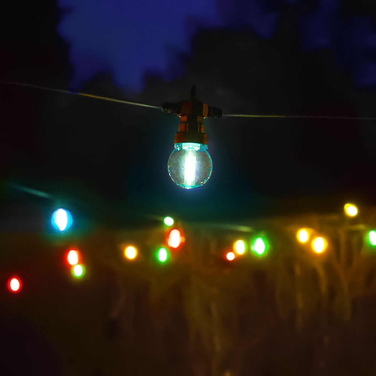 G50 Multi Coloured Caps for CP064 and CG061 Festoon Lights, 10 Pack