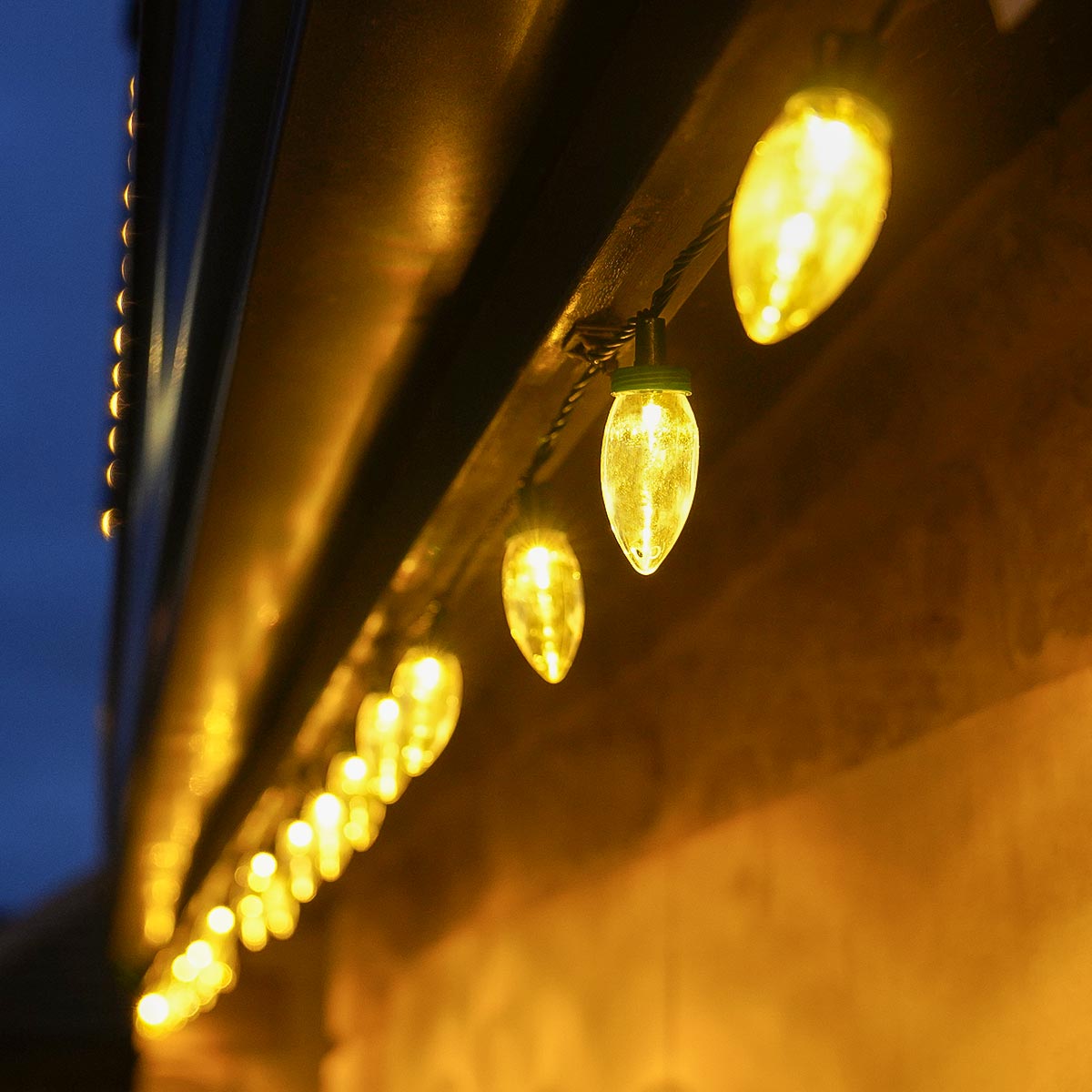 ConnectGo® Connectable C9 Pinecone Outdoor String Lights Warm White