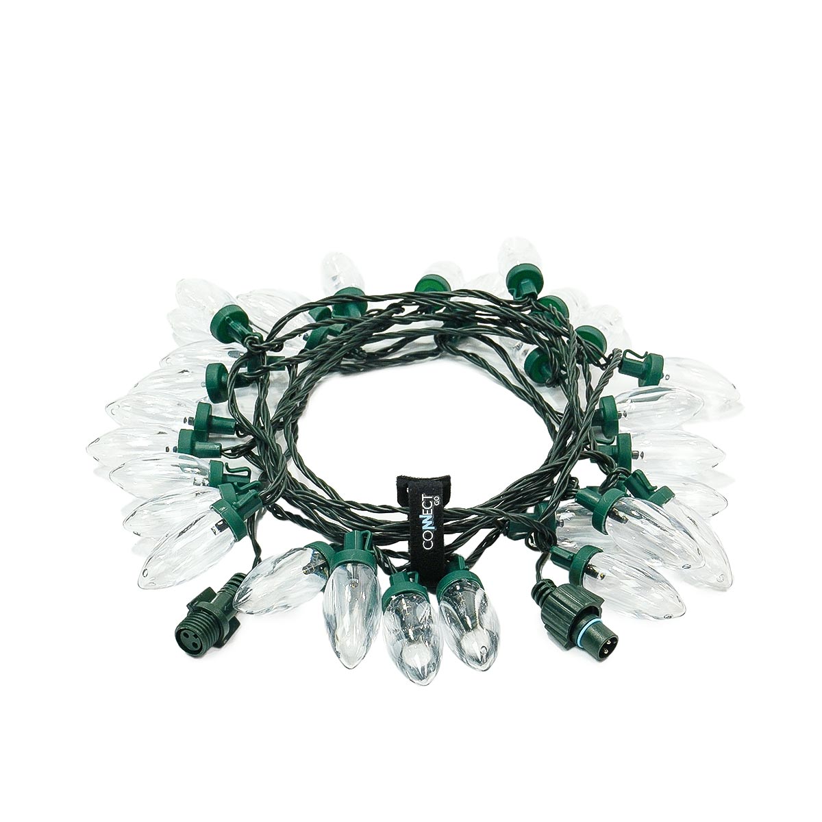ConnectGo® Connectable C9 Pinecone Outdoor String Lights Warm White