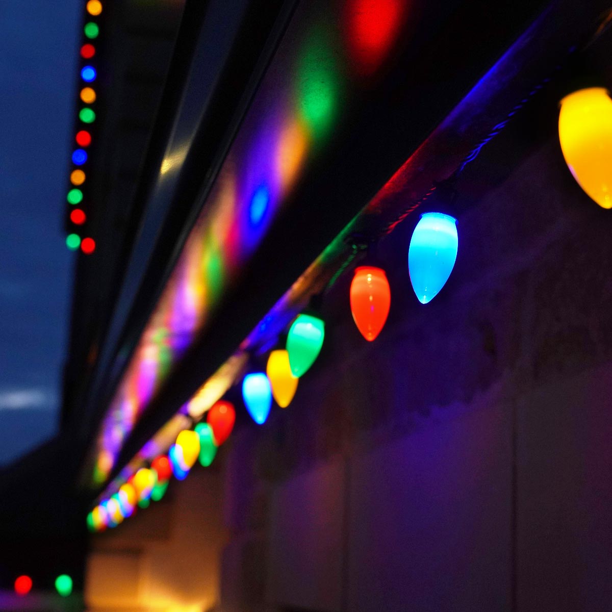 ConnectGo® Connectable C9 Pinecone Outdoor String Lights Multi Coloured