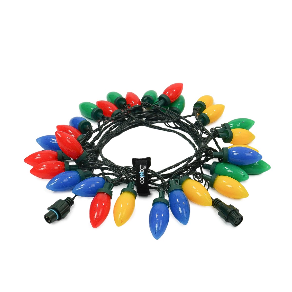 ConnectGo® Connectable C9 Pinecone Outdoor String Lights Multi Coloured