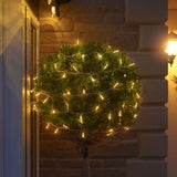 ConnectGo® Warm White Connectable Outdoor Fairy Lights Clear Rubber Cable