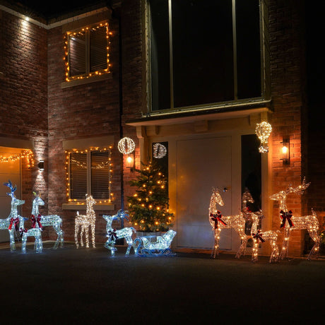 1m Gold Twist Fawn Light up Reindeer