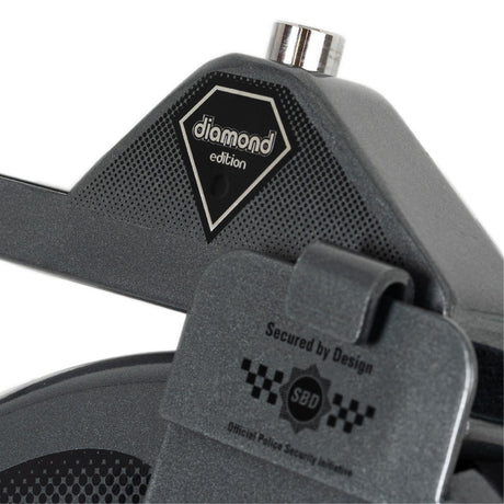 Disklok Diamond Edition Silver Car Steering Wheel Lock, with Storage Bag & Cover