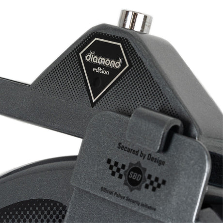 Disklok Diamond Edition Silver Car Steering Wheel Lock, with Storage Bag & Cover