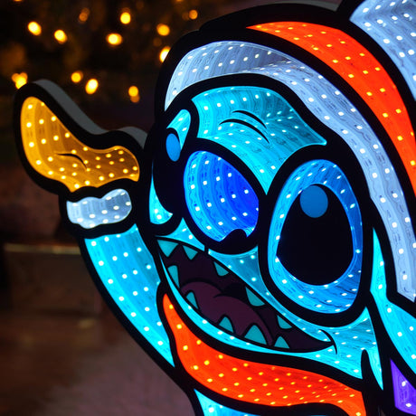 58cm Outdoor ©Disney Christmas Decoration Infinity Mirror Stitch