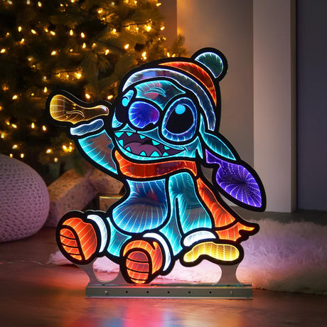 58cm Outdoor ©Disney Christmas Decoration Infinity Mirror Stitch
