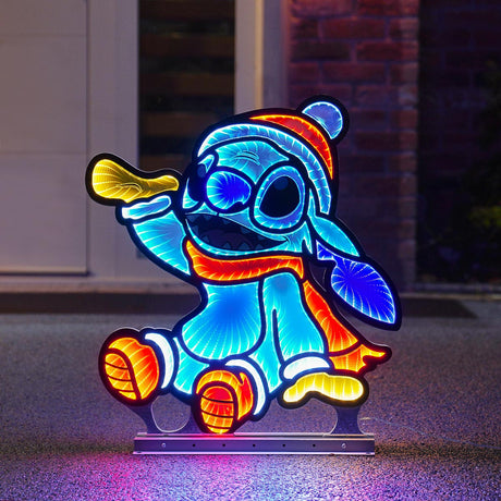 58cm Outdoor ©Disney Christmas Decoration Infinity Mirror Stitch