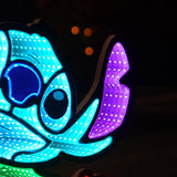 75cm Outdoor Disney Christmas Decoration Infinity Mirror Dancing Stitch