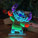 60cm Outdoor Disney Christmas Decoration Infinity Mirror Dancing Stitch