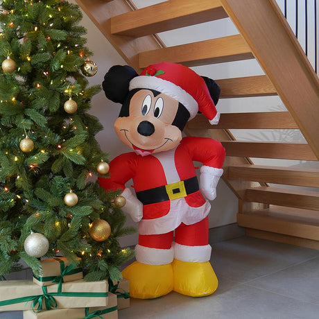 1.25m LED Outdoor ©Disney Christmas Decoration Inflatable Santa Mickey Mouse