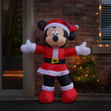 1.25m LED Outdoor ©Disney Christmas Inflatable Santa Minnie Mouse