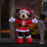 1.25m LED Outdoor ©Disney Christmas Inflatable Santa Minnie Mouse