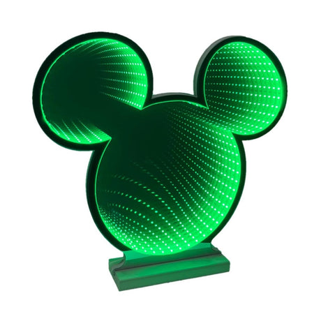 40cm ©Disney Green Mickey Mouse Ears Infinity Mirror Light