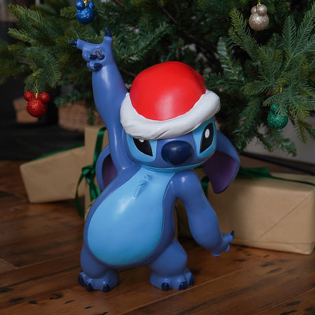 49cm Outdoor ©Disney Christmas Decoration Stitch with Santa Hat Garden Ornament