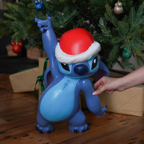49cm Outdoor ©Disney Christmas Decoration Stitch with Santa Hat Garden Ornament