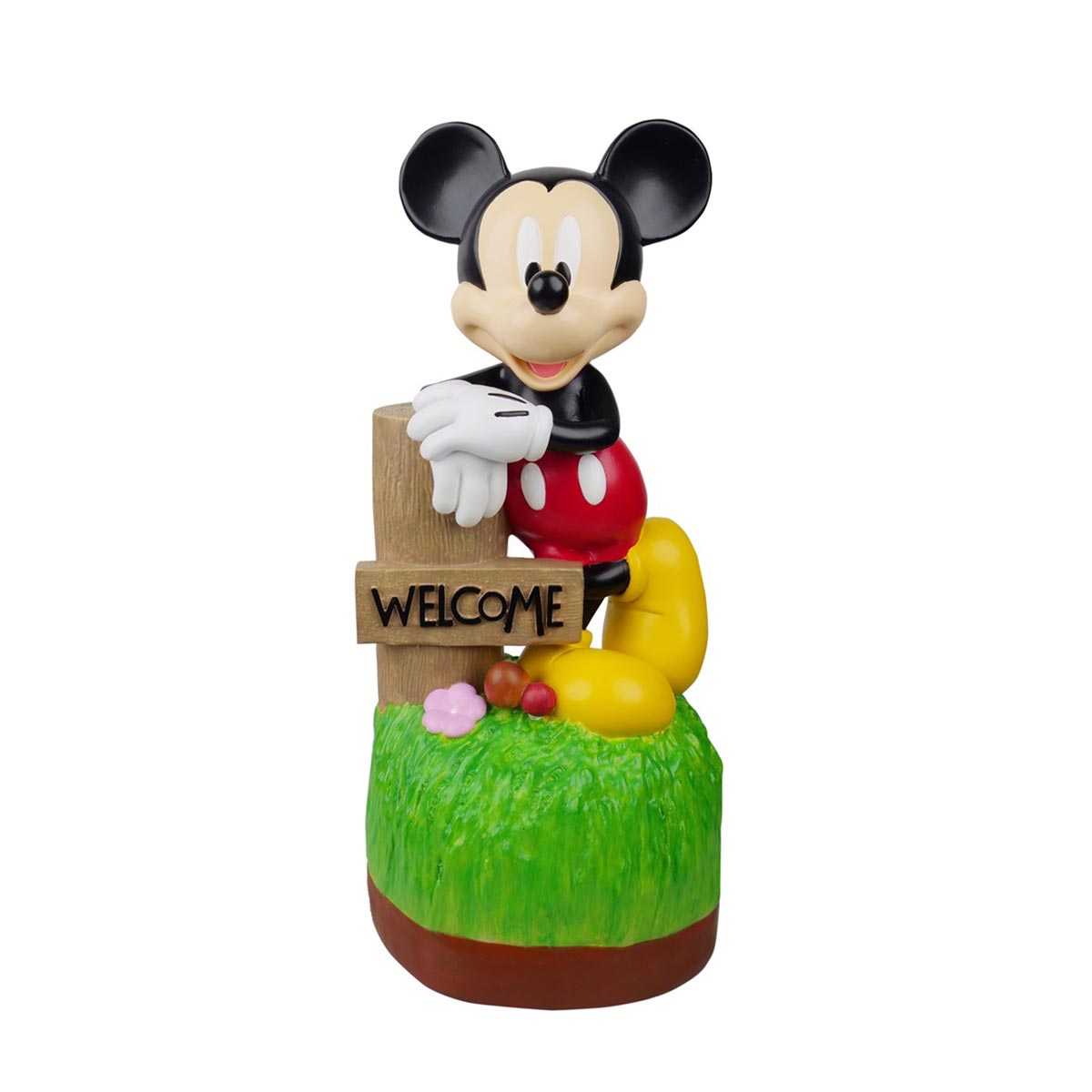 40cm Outdoor ©Disney Mickey Mouse Welcome Sign Garden Ornament