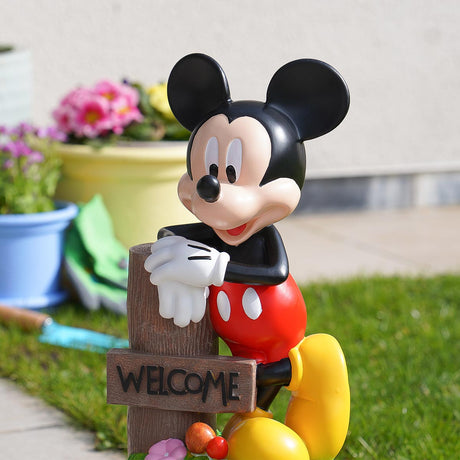 40cm Outdoor ©Disney Mickey Mouse Welcome Sign Garden Ornament