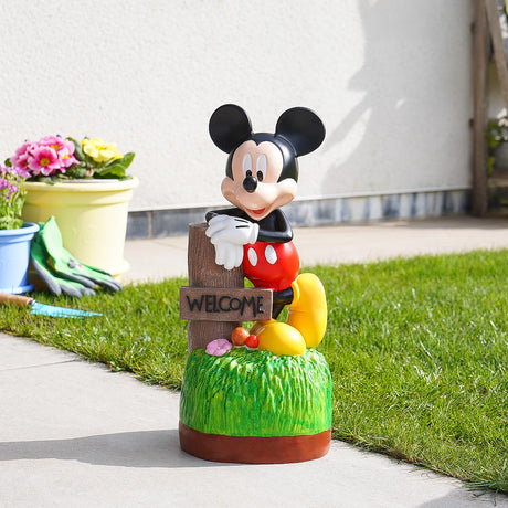 40cm Outdoor ©Disney Mickey Mouse Welcome Sign Garden Ornament