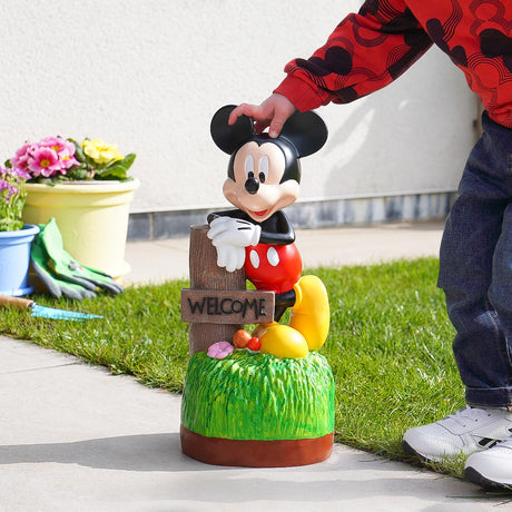 40cm Outdoor ©Disney Mickey Mouse Welcome Sign Garden Ornament
