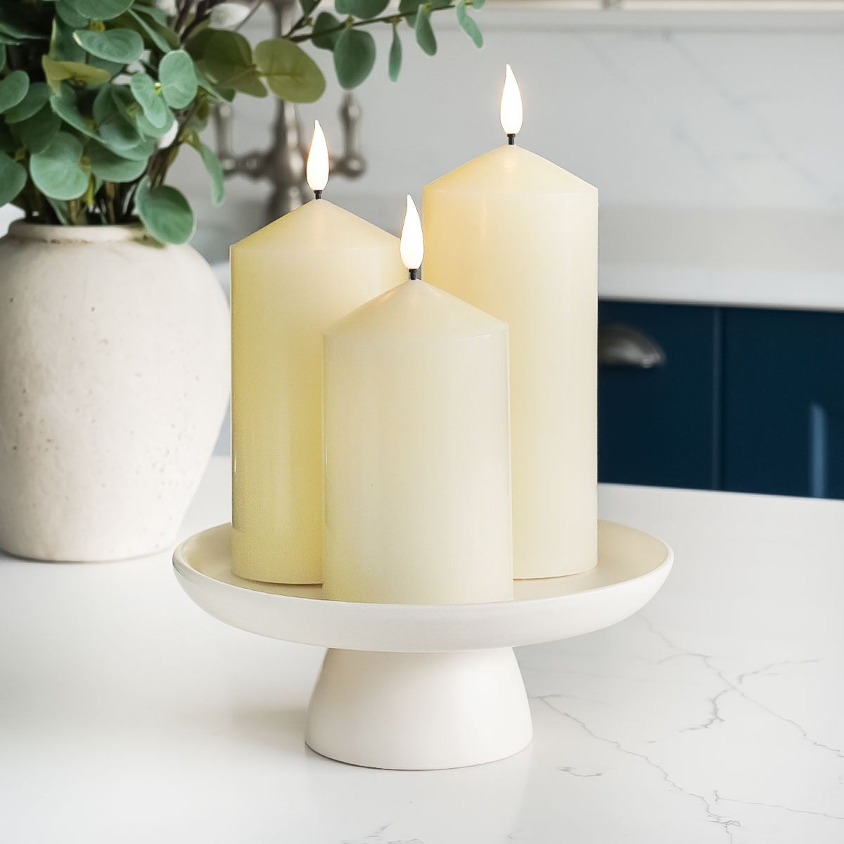 Ember™ Ivory Chapel LED Candle