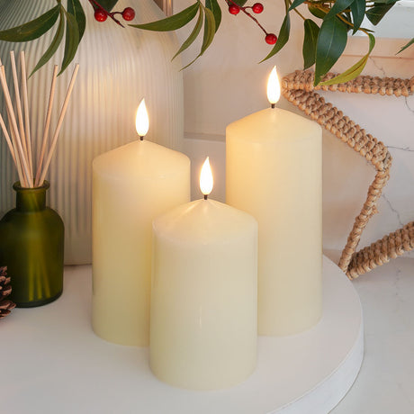 Ember™ Ivory Chapel LED Candle