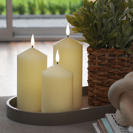 Ember™ Ivory Chapel LED Candle