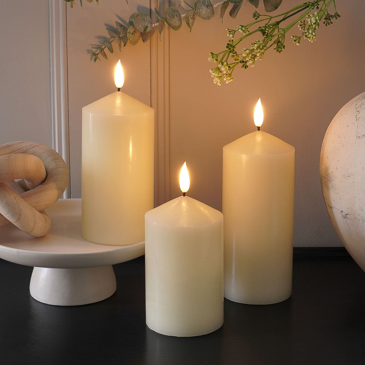 Ember™ Ivory Chapel LED Candle