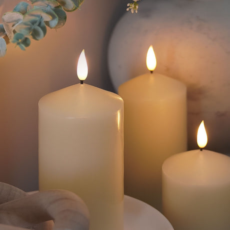 Ember™ Ivory Chapel LED Candle