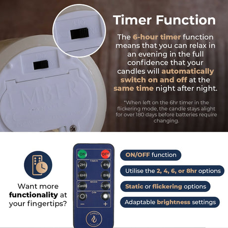 Ember™ Ivory Chapel LED Candle
