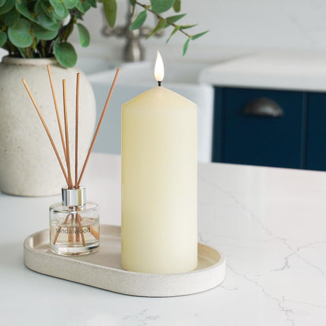 Ember™ Ivory Chapel LED Candle