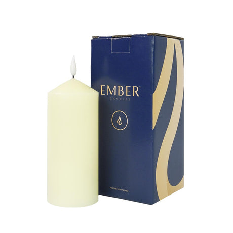 Ember™ Ivory Chapel LED Candle