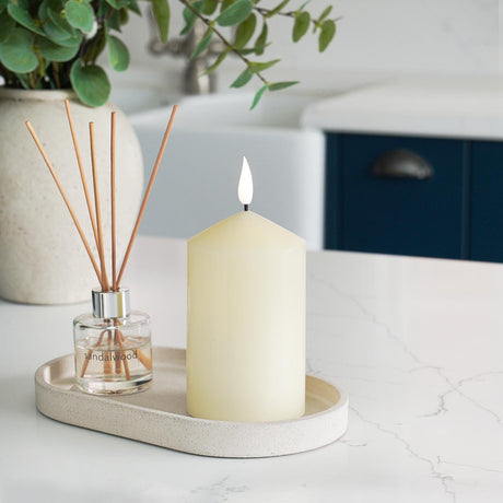 Ember™ Ivory Chapel LED Candle